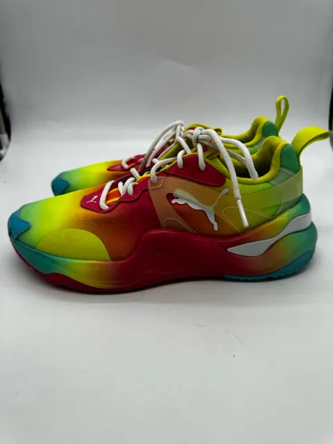 PUMA 7 pink and yellow SHOES