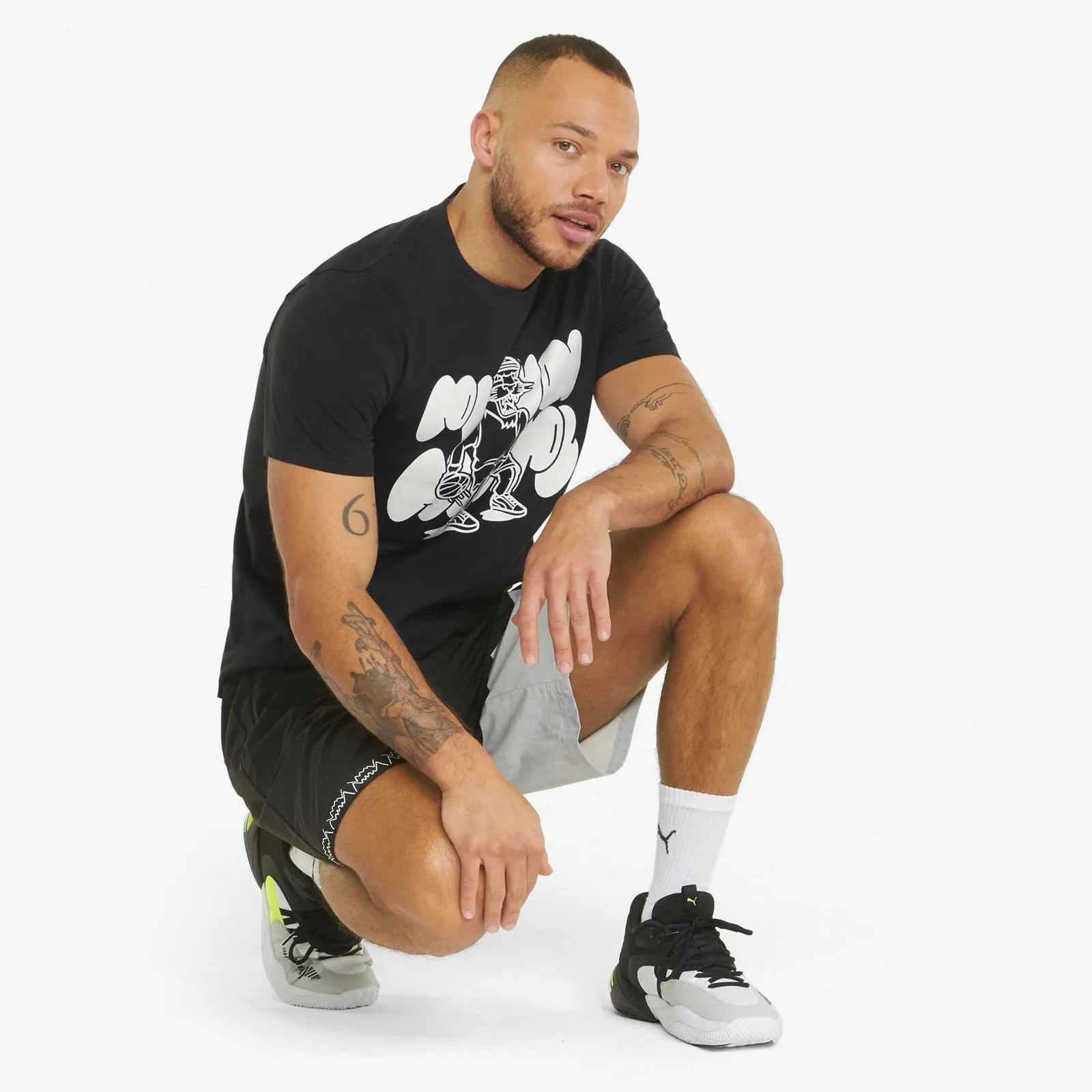 Qualifier Hoops Tee - Black