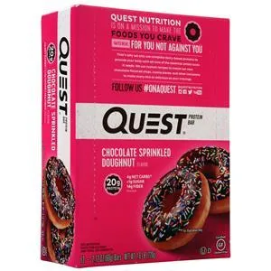 Quest Nutrition Quest Natural Protein Bar Chocolate Sprinkled Doughnut 12 bars