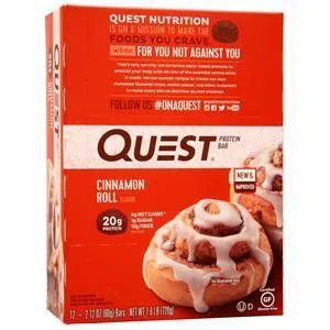 Quest Nutrition Quest Natural Protein Bar Cinnamon Roll 12 bars