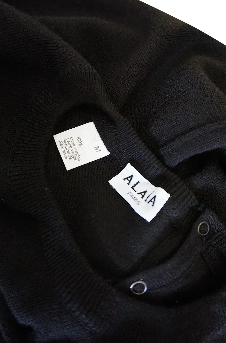 Rare 1980s Chocolate Azzedine Alaia Knit Sweater
