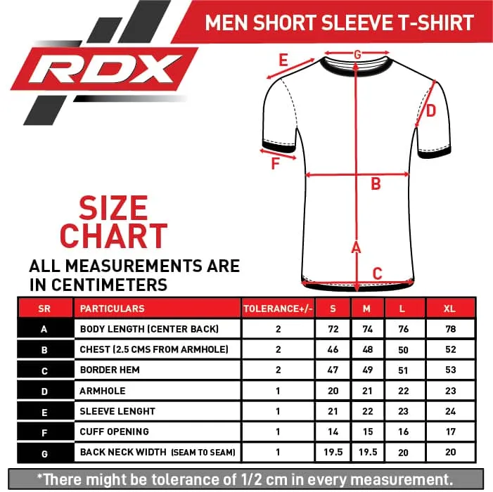 RDX T2 BLACK SHORT SLEEVES SWEAT-WICKING GYM DRY-FIT T-SHIRT