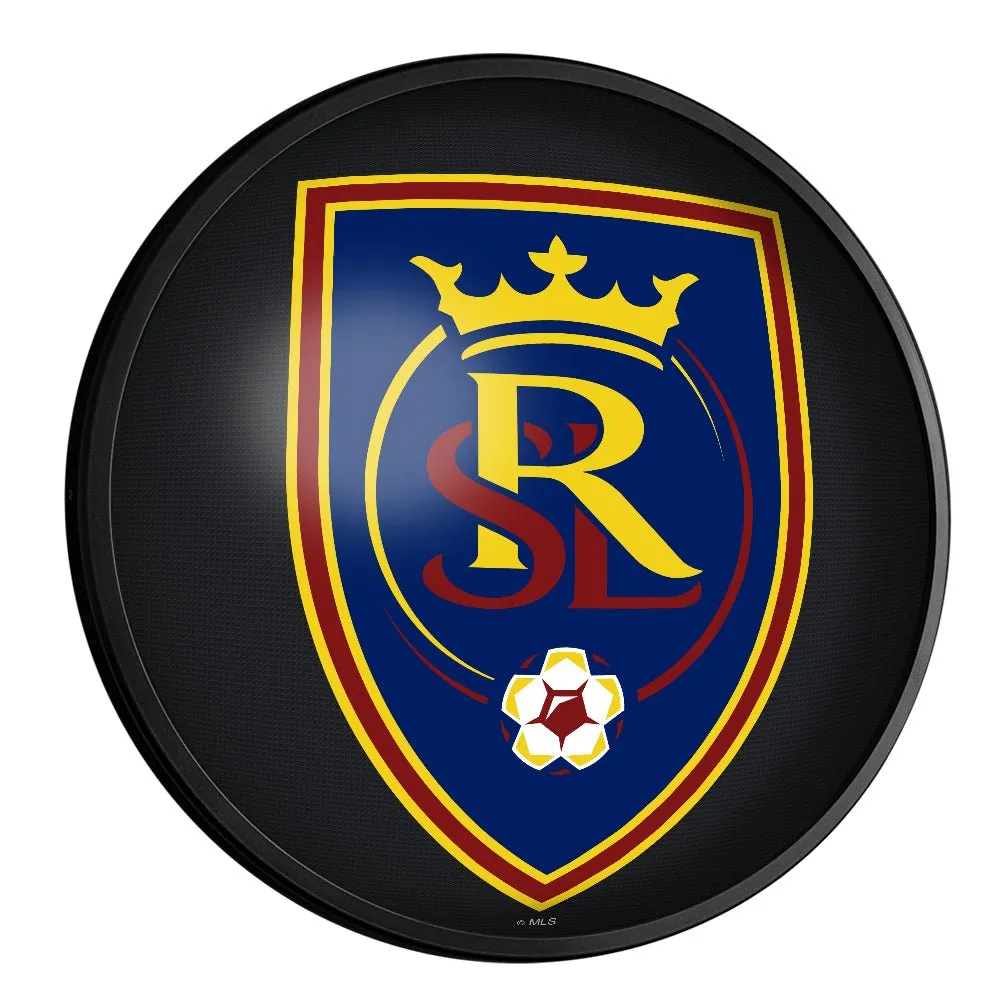 Real Salt Lake: Round Slimline Lighted Wall Sign