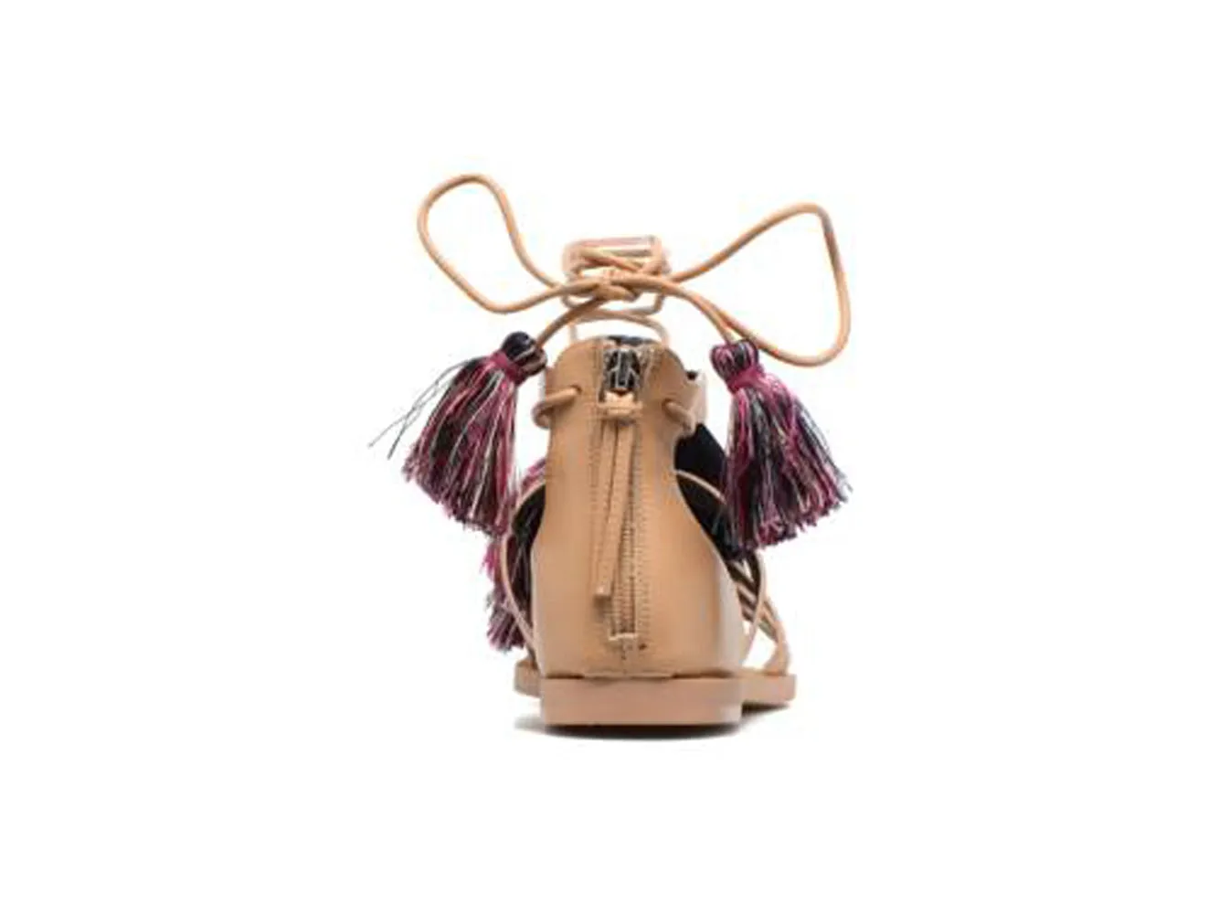 REBECCA MINKOFF Women's Elisha Tassel Lace Up Sandals $150 NIB