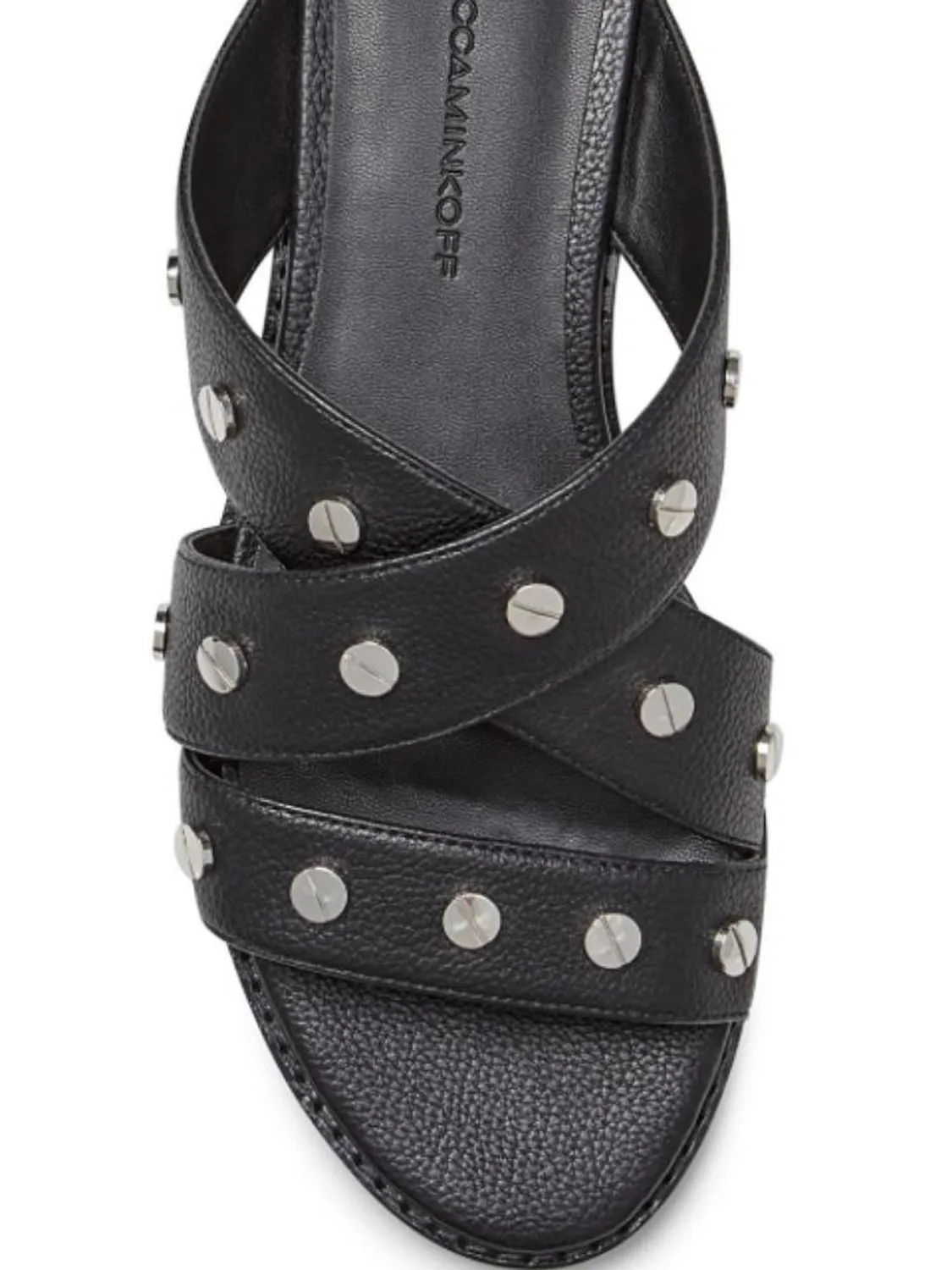 REBECCA MINKOFF Women's Susie Leather Slides $125 NIB