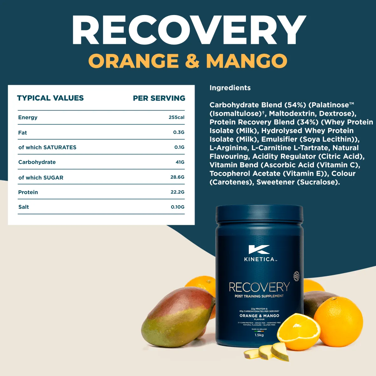 Recovery Orange & Mango 1.5kg