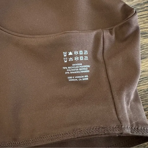 Reformation Gwen EcoMove sports bra - racer back brand new small brown