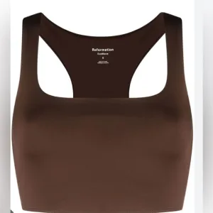 Reformation Gwen EcoMove sports bra - racer back brand new small brown