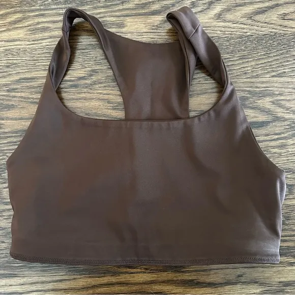 Reformation Gwen EcoMove sports bra - racer back brand new small brown