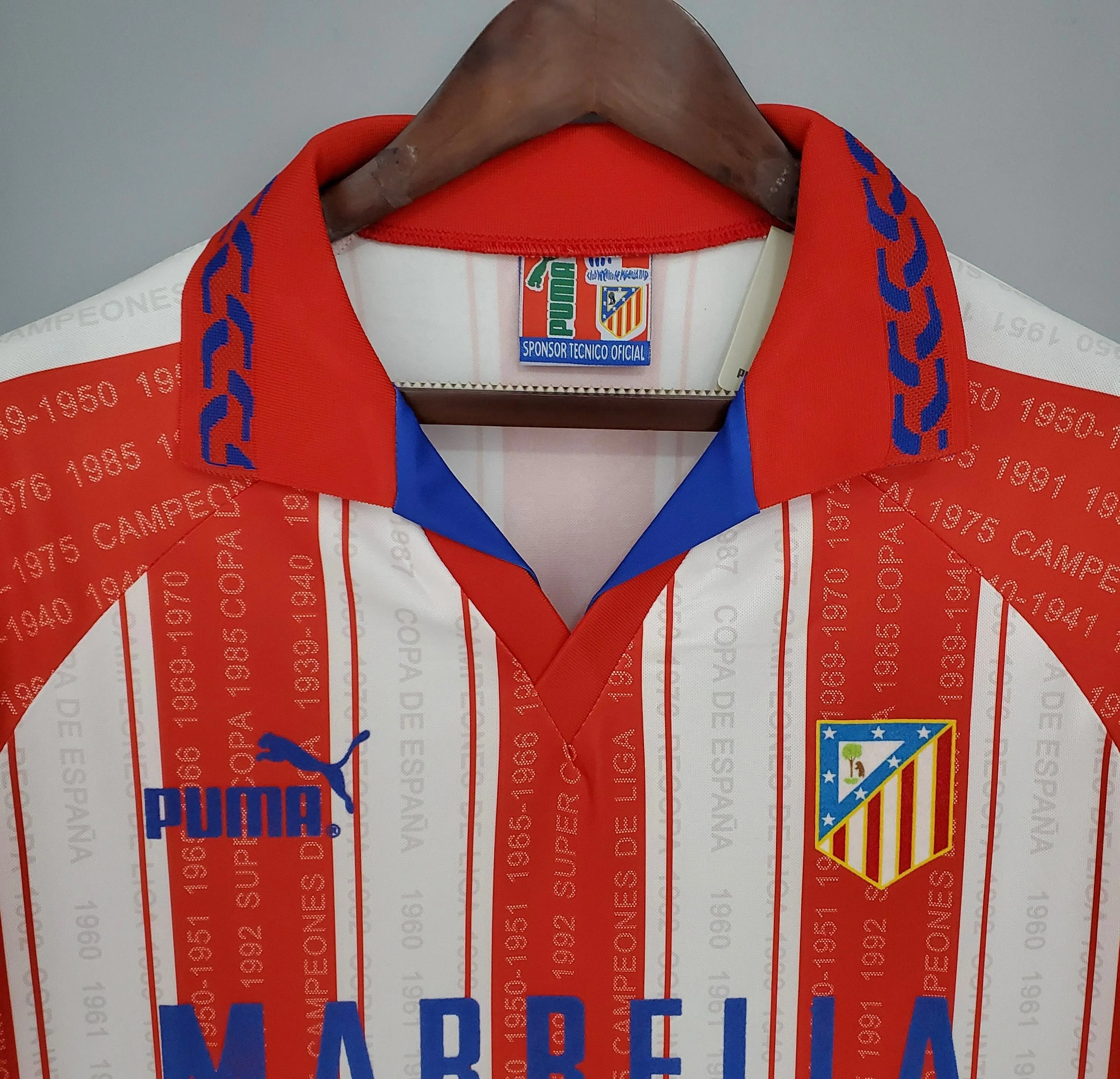 Retro Atletico Madrid 95/96 home Soccer Jersey