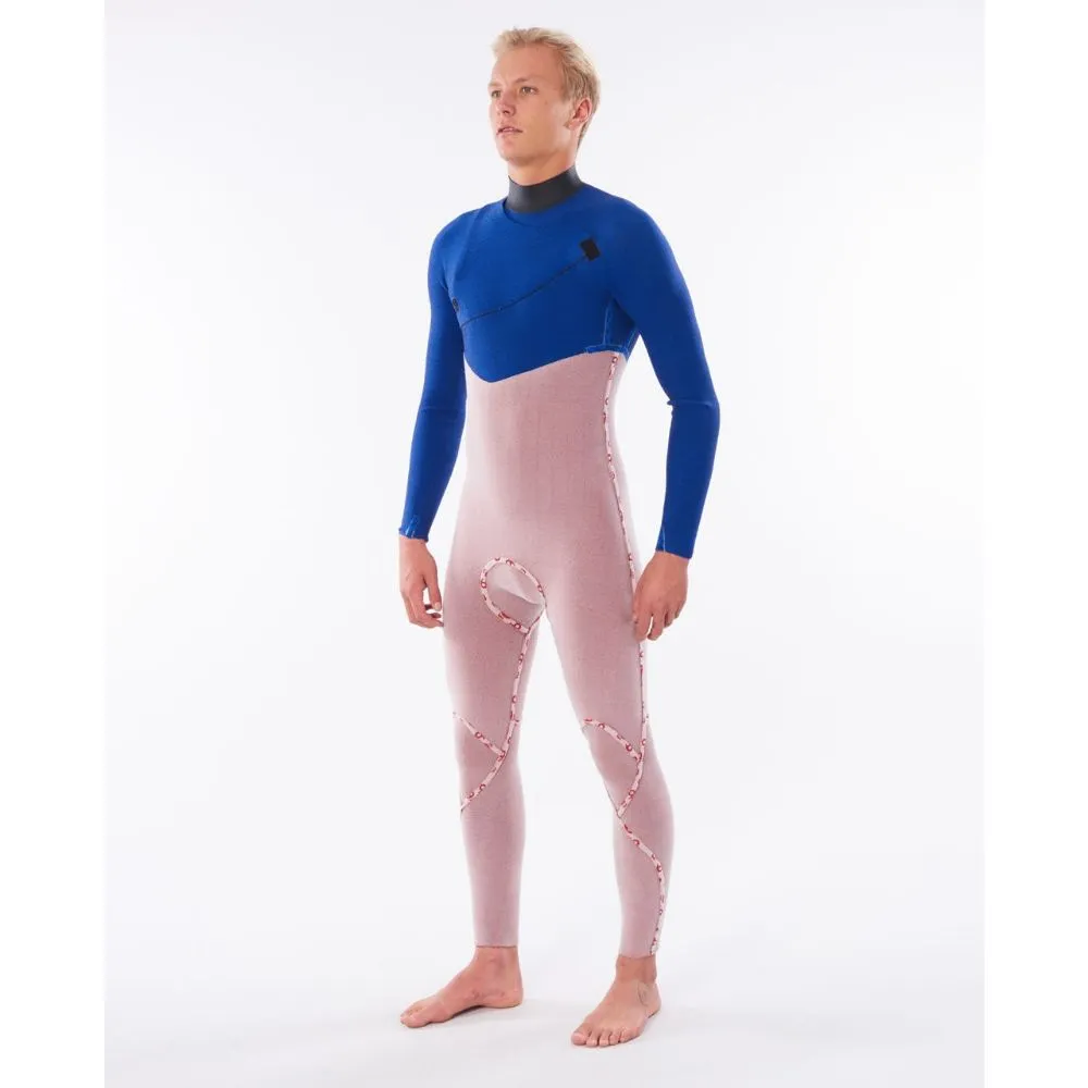 RIP CURL FLASHBOMB 3/2 ZIP FREE BLUE
