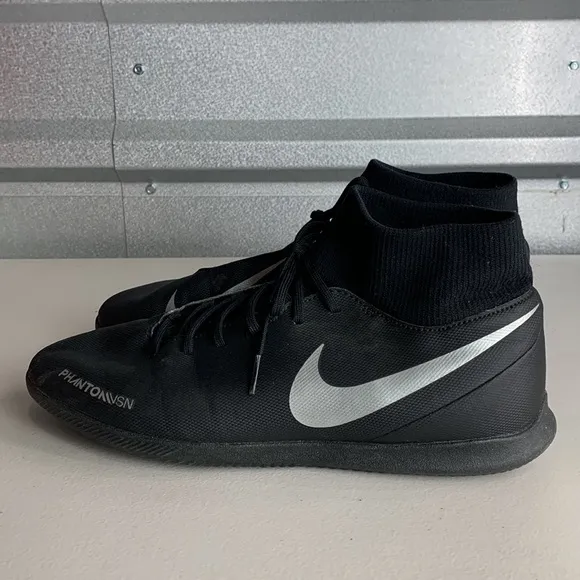 S5 Nike Mens Phantom‎ VSN AO3271-004 Black Soccer Cleats Shoes Size 10.5