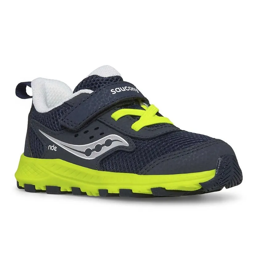 SACUONY - Ride 10 Jr. Sneaker - New Navy/Citron