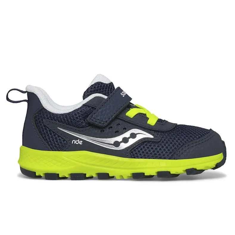 SACUONY - Ride 10 Jr. Sneaker - New Navy/Citron