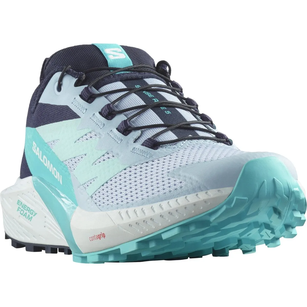 Salomon - Sense Ride 5 - Women's - Cashmere Blue/Carbon/Peacock Blue