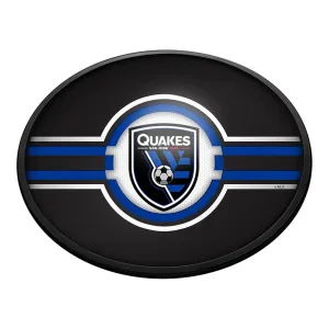 San Jose Earthquakes: Oval Slimline Lighted Wall Sign