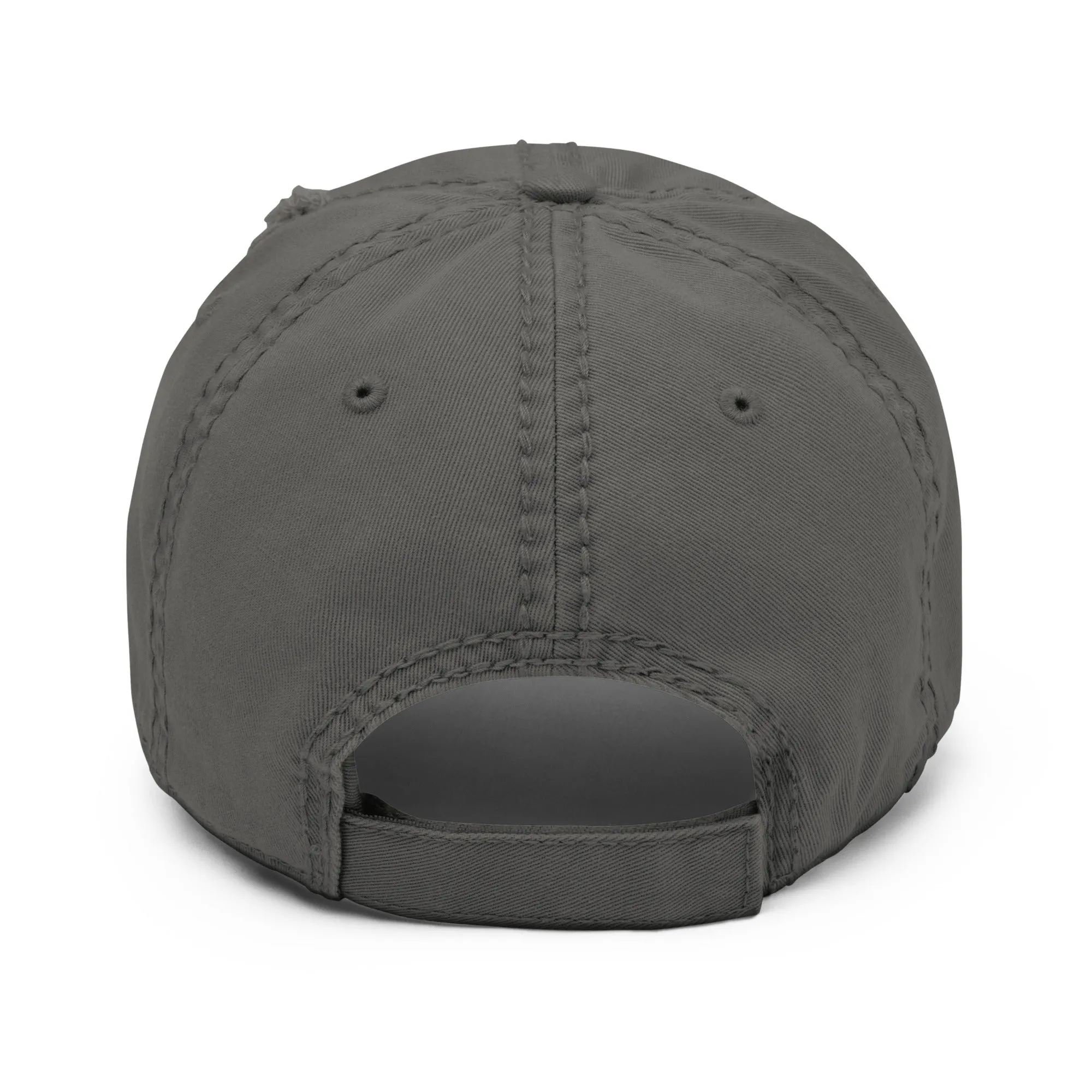 Scattered S/S '25 Logo Embroidered Distressed Dad Hat