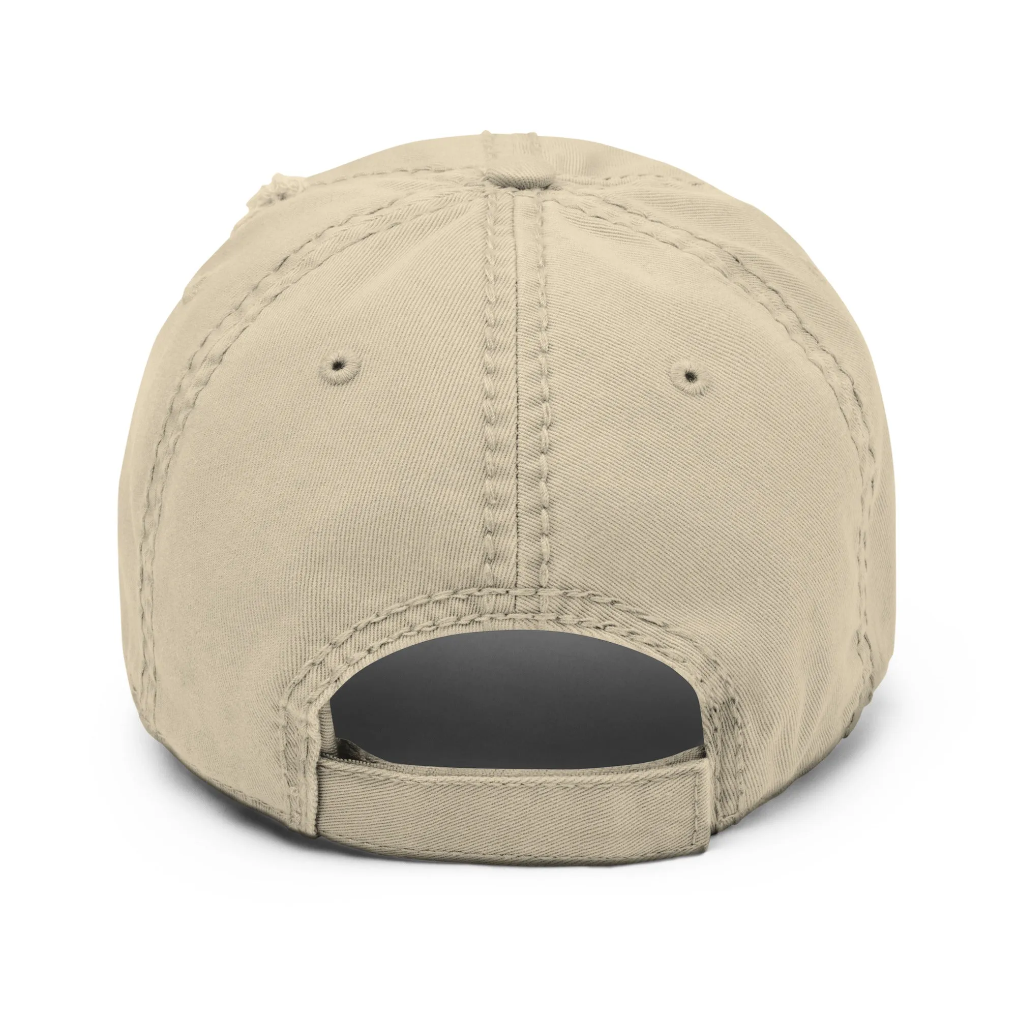 Scattered S/S '25 Logo Embroidered Distressed Dad Hat