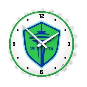 Seattle Sounders: Bottle Cap Lighted Wall Clock