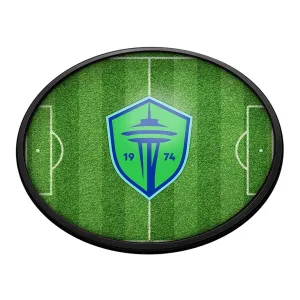 Seattle Sounders: Pitch - Oval Slimline Lighted Wall Sign