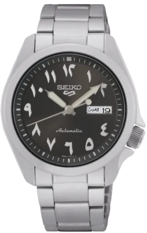 Seiko 5 Sports Automatic Arabic-Numeric Dark Grey Dial Date-Day Display SRPH47