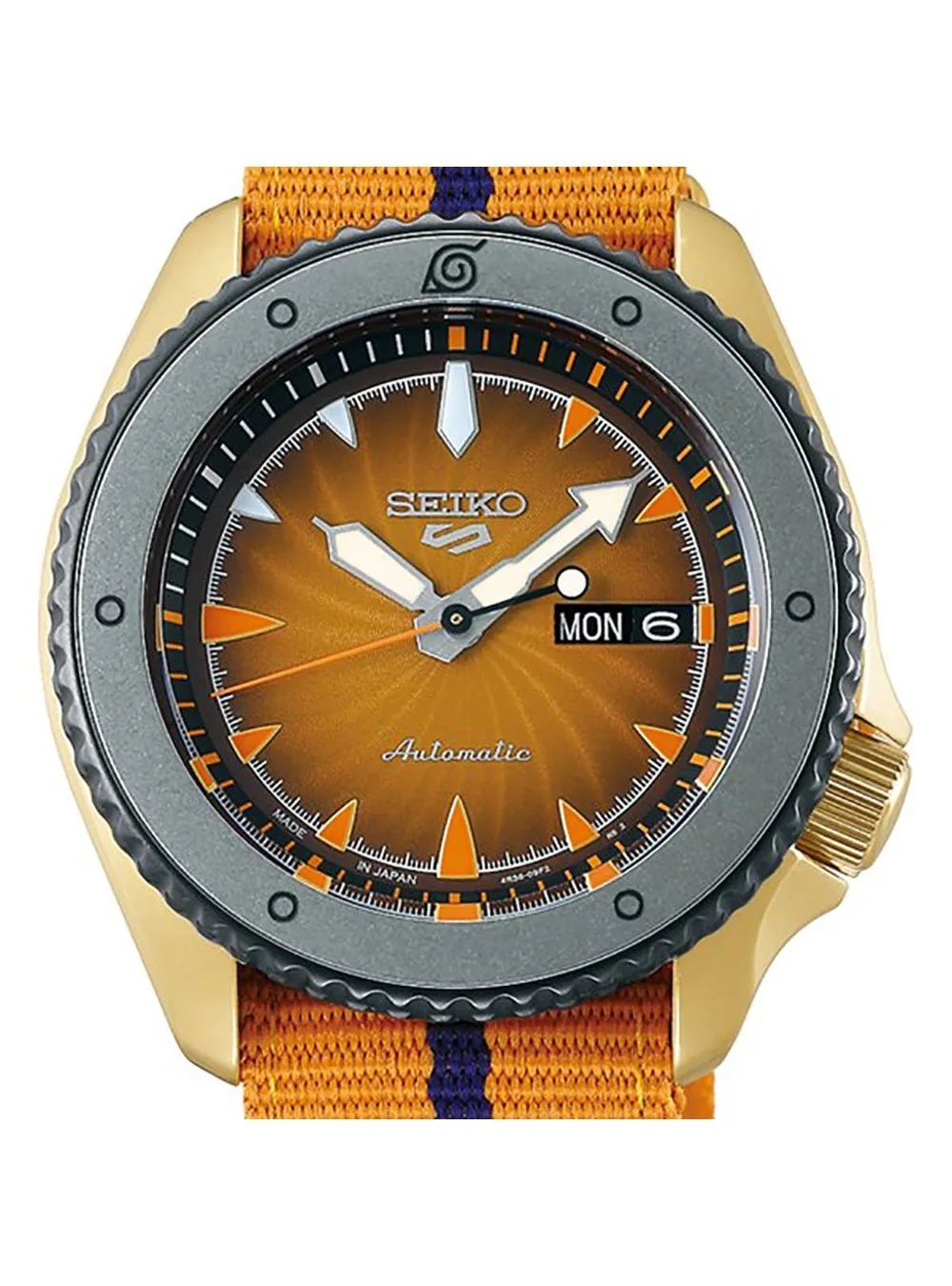 SEIKO 5 SPORTS NARUTO & BORUTO LIMITED EDITION NARUTO UZUMAKI MODEL SBSA092 MADE IN JAPAN JDM