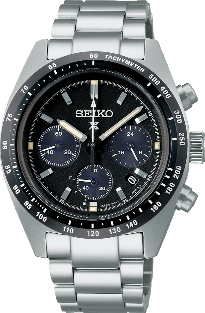 Seiko Prospex Speedtimer Solar Chronograph Black-Blue Dial SSC819