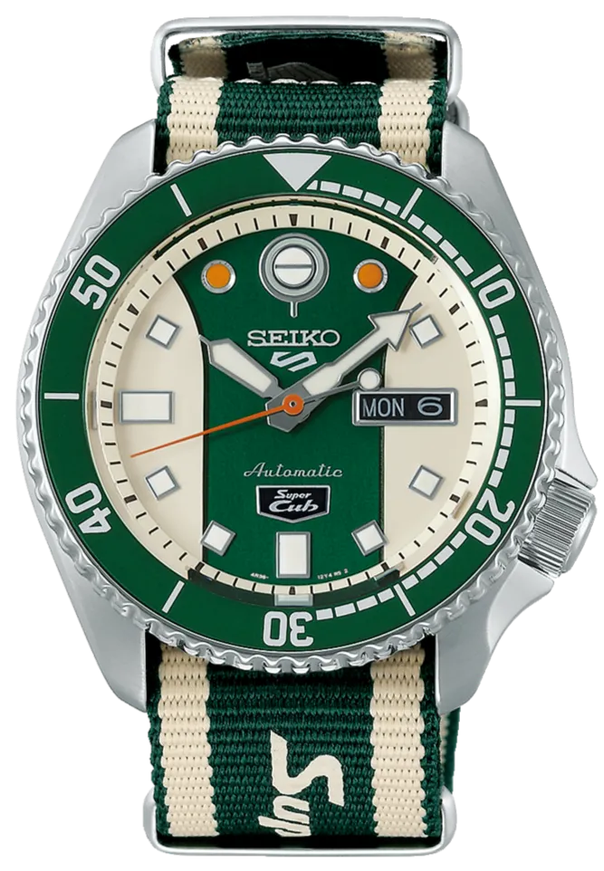 Seiko X Honda Super Cub 5 Sports Automatic SKX Sense Style Limited Edition SRPJ49