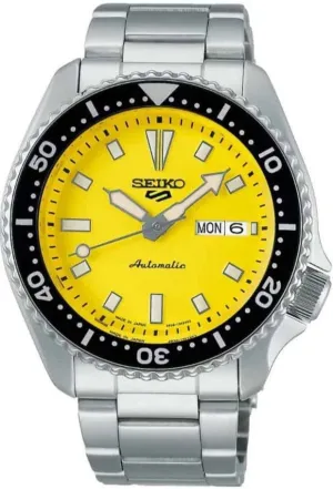 Seiko X OnTime Move Collaboration 5 Sports SKX Sports Style Limited Edition Yellow JDM SBSA193