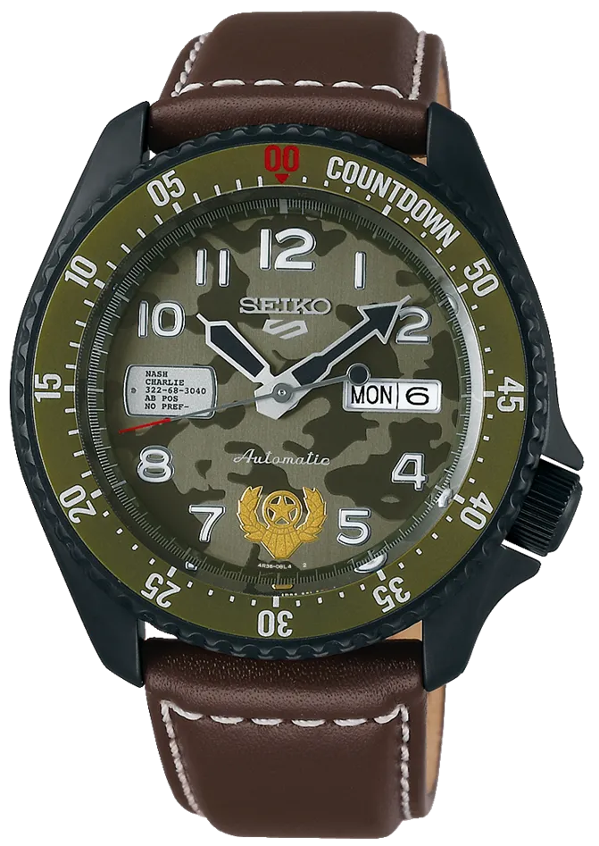 Seiko X Street Fighter V 5 Sports Mechanical Automatic Limited Edition "GUILE" SRPF21
