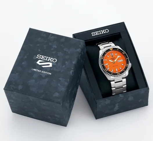 Seiko X TiCTAC 5 Sports SKX Sports Style Limited Edition Automatic "Orange Boy" Reimagine SBSA265