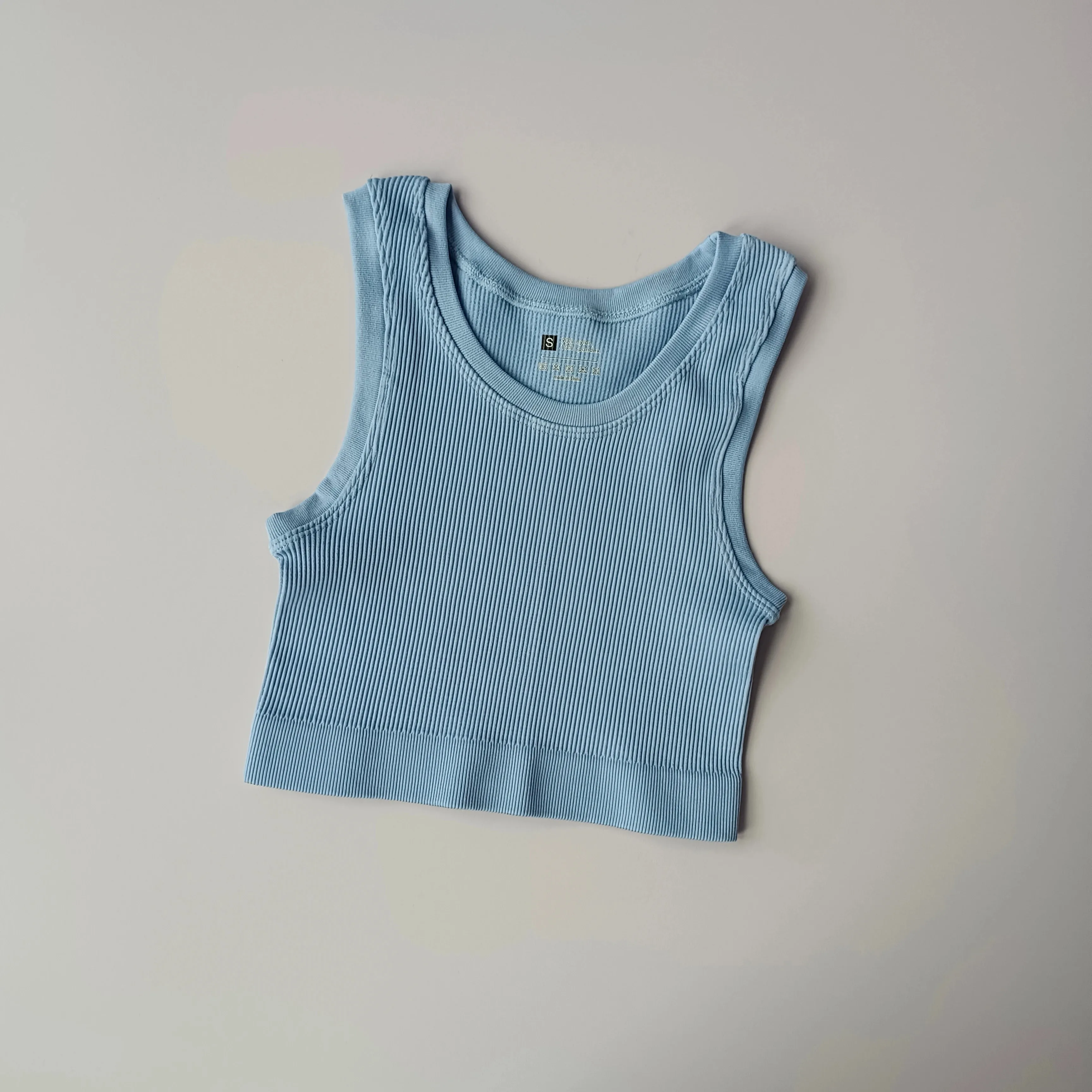 Sexy Women Yoga Gym Sports Vest - Fitness Running Short Vest, Solid Color Knitted Off Shoulder Gym Yoga Top