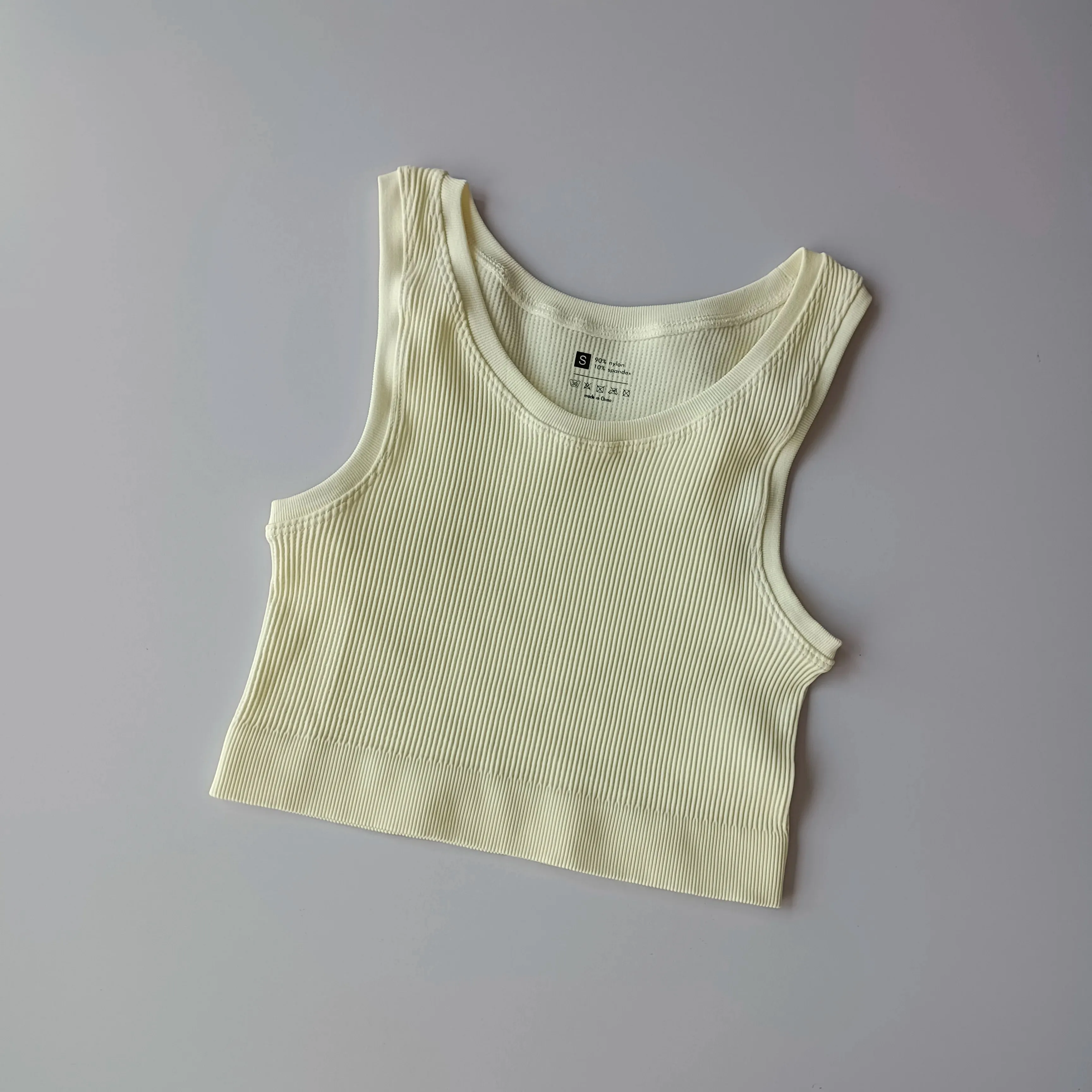 Sexy Women Yoga Gym Sports Vest - Fitness Running Short Vest, Solid Color Knitted Off Shoulder Gym Yoga Top
