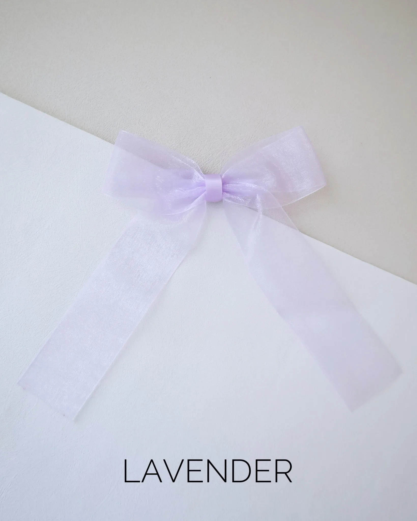 Sheer Organza Long Tail Hair Bows