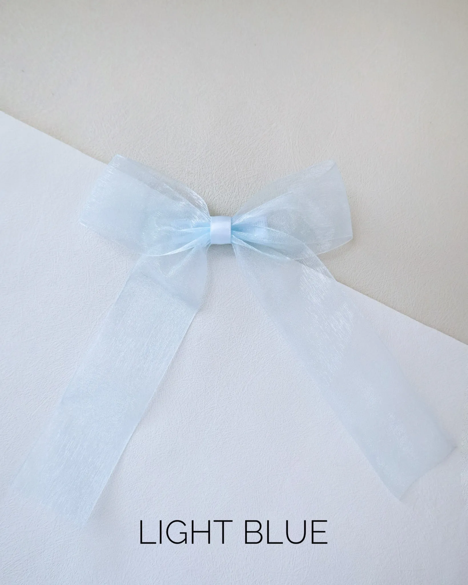 Sheer Organza Long Tail Hair Bows