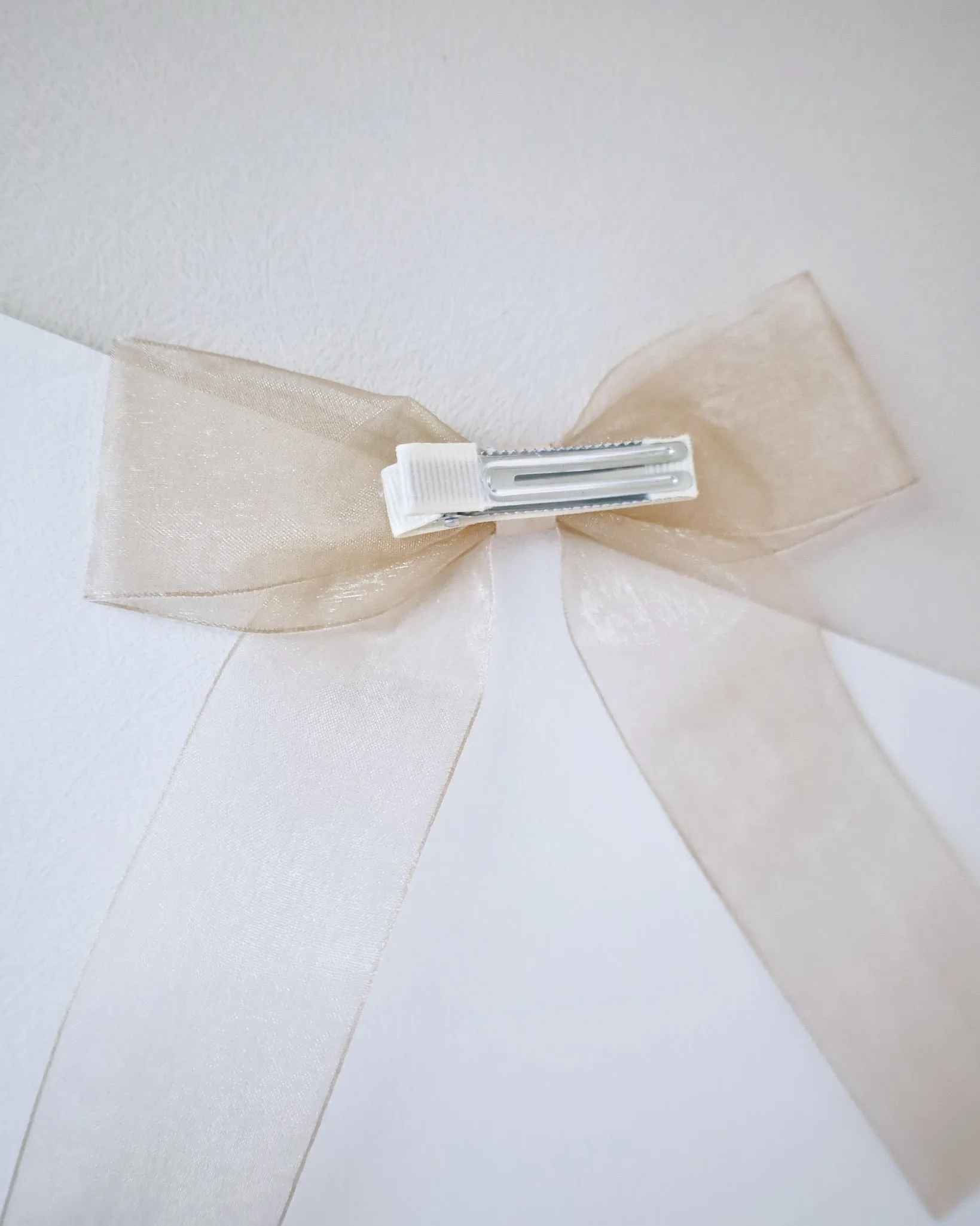 Sheer Organza Long Tail Hair Bows