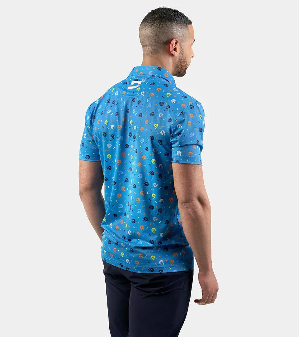 SKULLZ POLO - BLUE