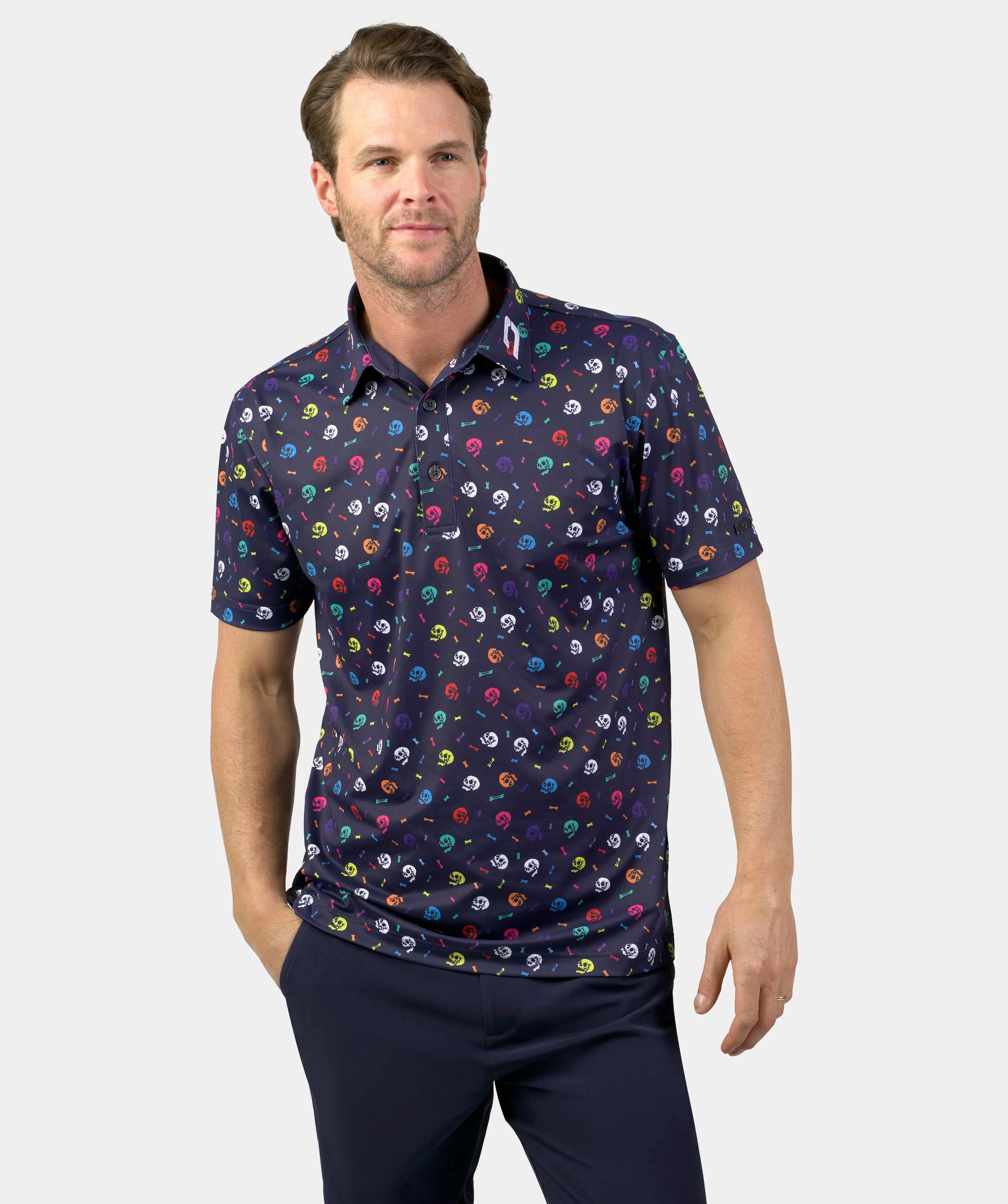 SKULLZ POLO - NAVY