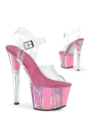 SKY-308OF Exotic Sandal | Clear Vinyl
