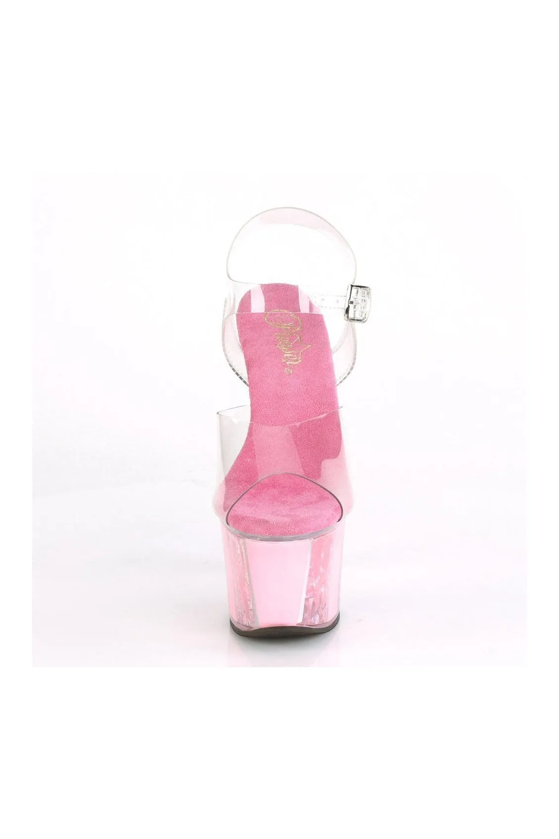 SKY-308OF Exotic Sandal | Clear Vinyl