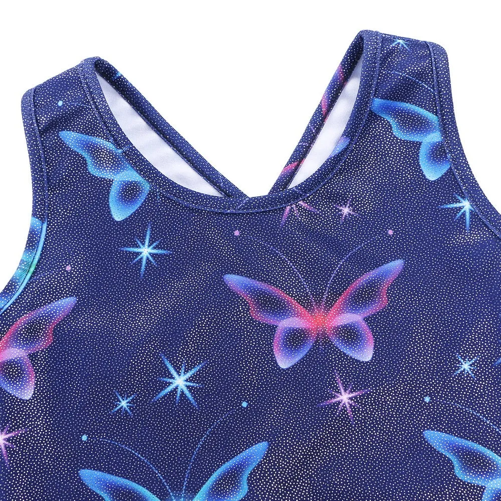 Sleeveless Butterfly Gymnastics Leotard