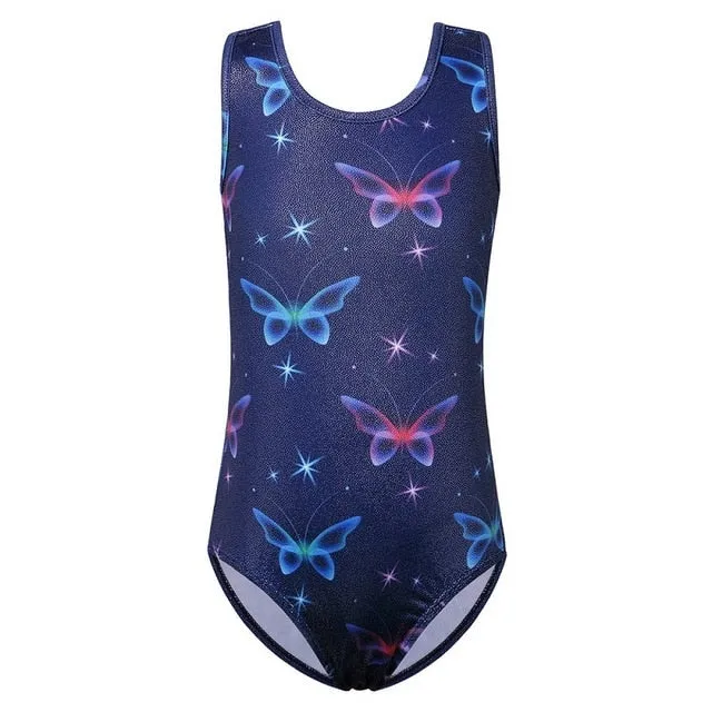 Sleeveless Butterfly Gymnastics Leotard