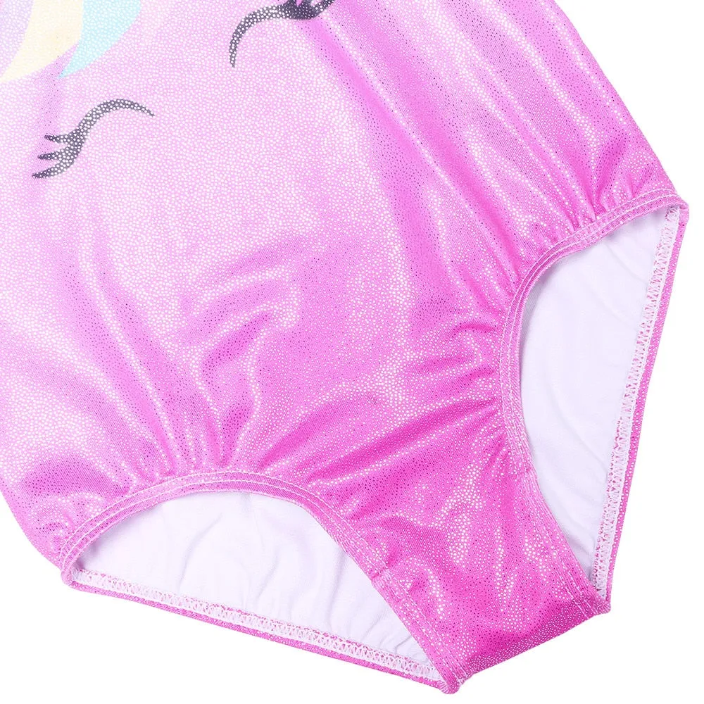 Sleeveless Unicorn Gymnastics Leotard