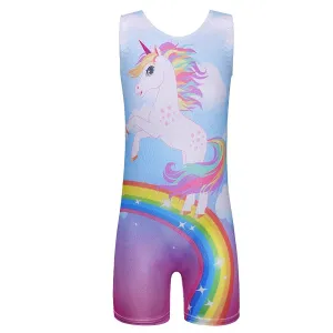 Sleeveless Unicorn Gymnastics Unitard (Leotard)