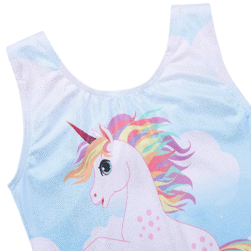 Sleeveless Unicorn Gymnastics Unitard (Leotard)