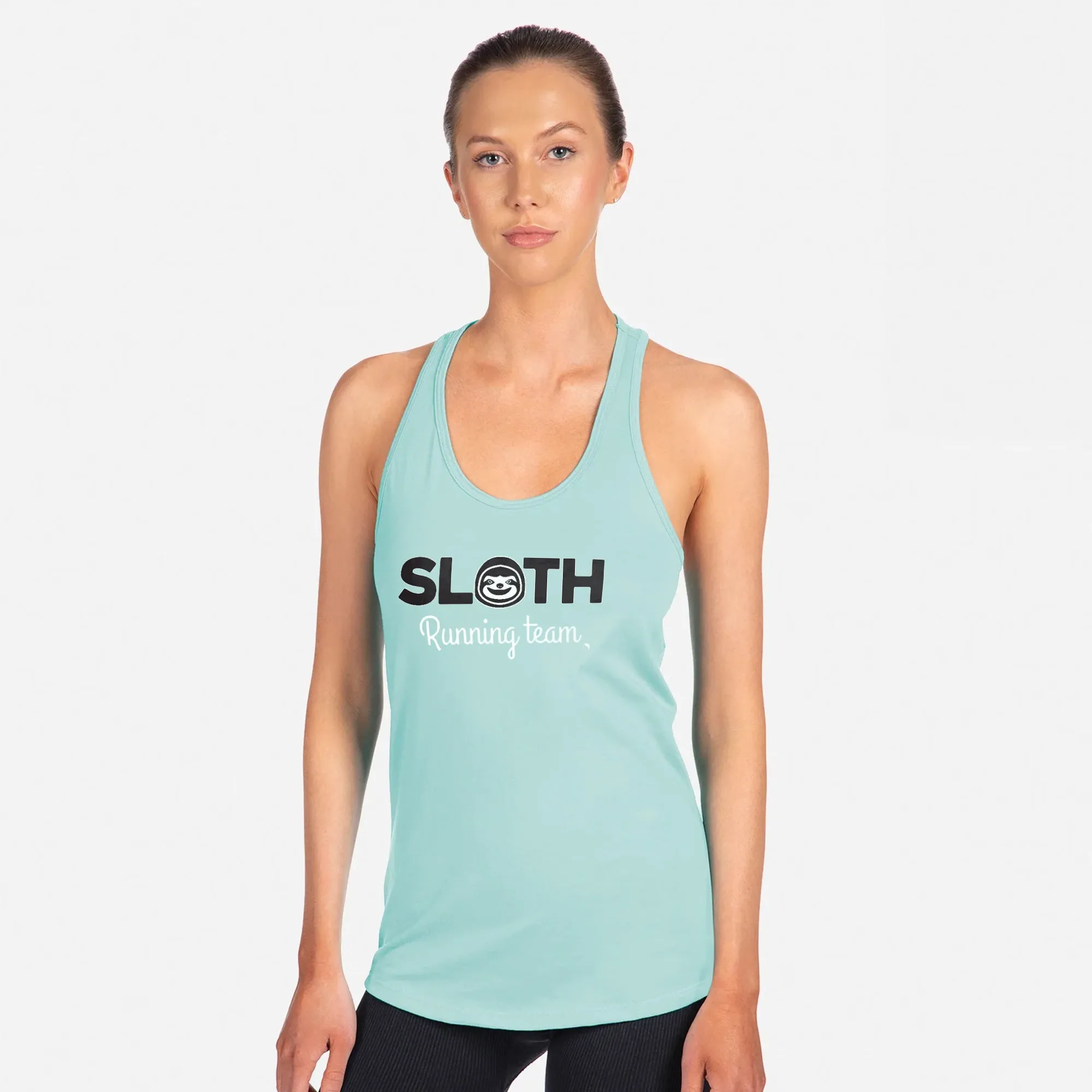Sloth Running Racerback Tank Top