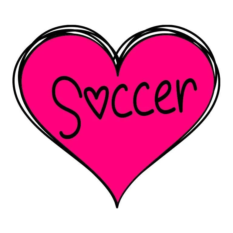 Soccer Heart Graphic Decal