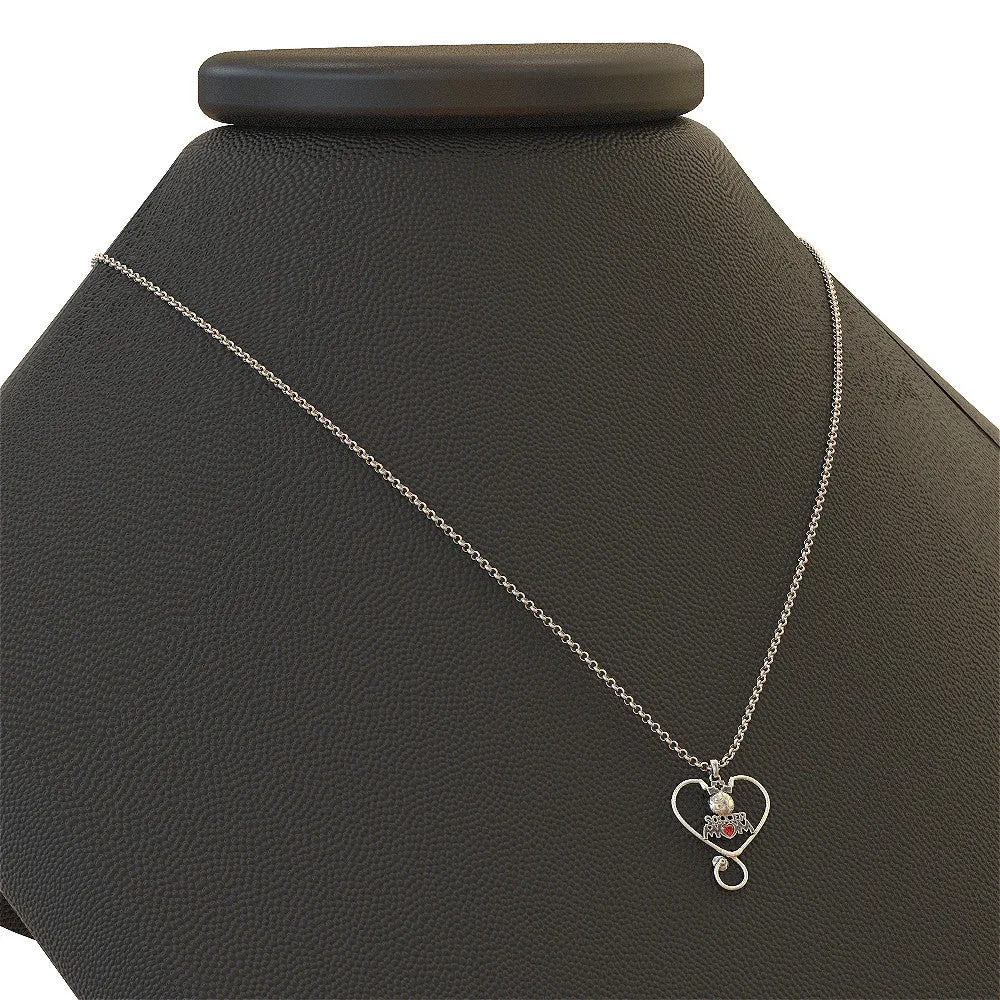 Soccer Nurse Mom Necklace