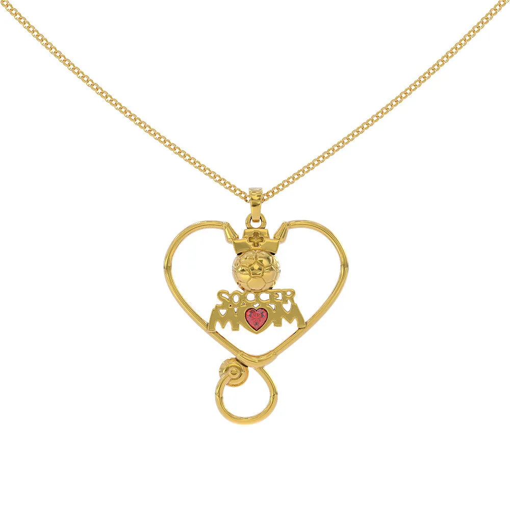 Soccer Nurse Mom Necklace