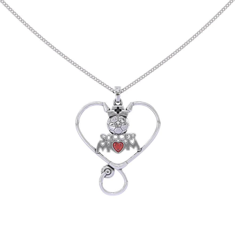Soccer Nurse Mom Necklace